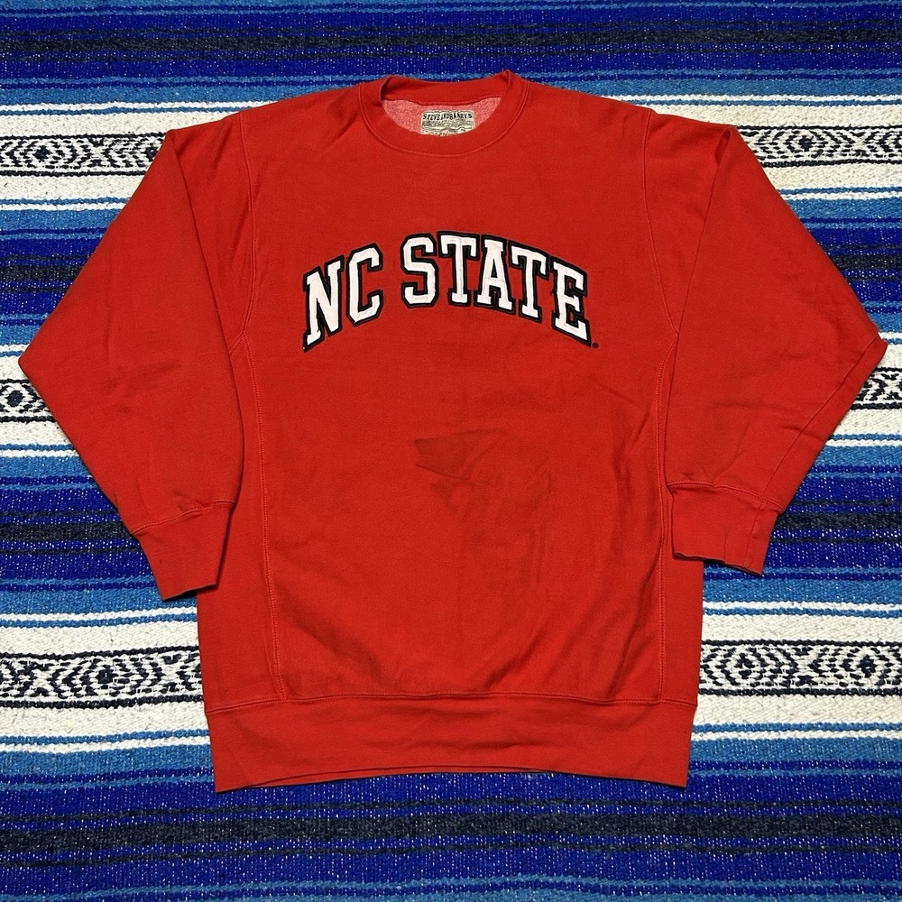 Vintage Steve & Barry's NC State Wolfpack Heavyweight Crewneck Sweatshirt L